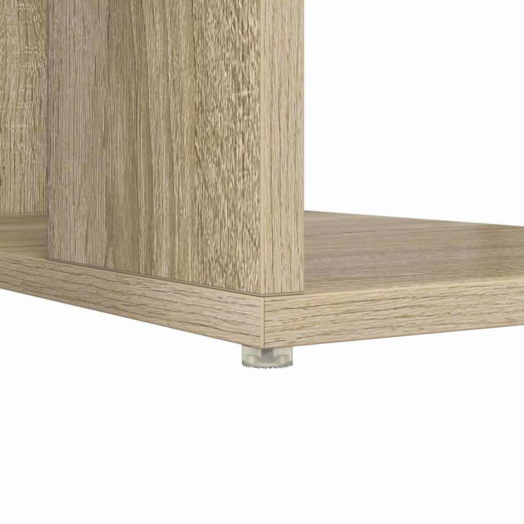 Bord med hylde Sonoma eg 130 x 50,5 x 75 cm Konstrueret træ