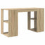 Bord med hylde Sonoma eg 130 x 50,5 x 75 cm Konstrueret træ