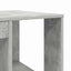 Bord med hylde Beton Grå 130 x 50,5 x 75 cm Konstrueret træ