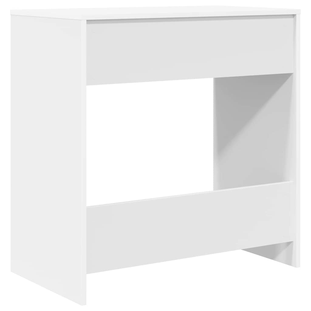 Bord med skuffe Hvid 77,5 x 43 x 79 cm Konstrueret træ