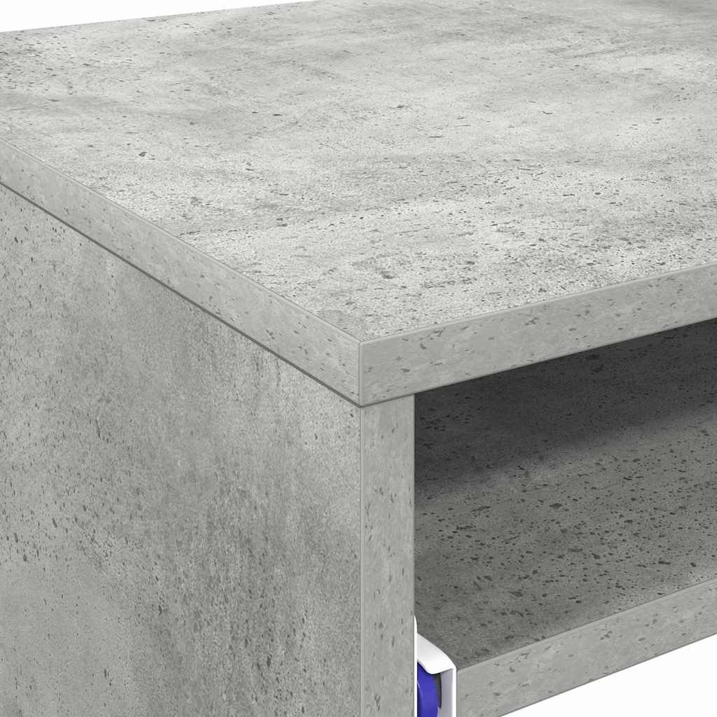 Bord med skuffe Beton Grå 77,5 x 43 x 79 cm Konstrueret træ