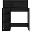 Bord med hylde Sort eg 90 x 48 x 101,5 cm Konstrueret træ
