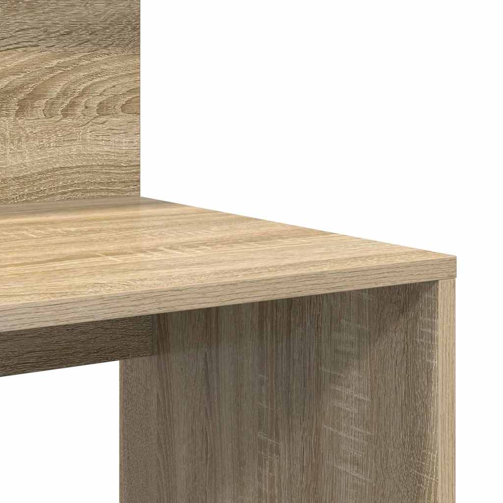 Bord med hylde Sonoma eg 90 x 48 x 101,5 cm Konstrueret træ