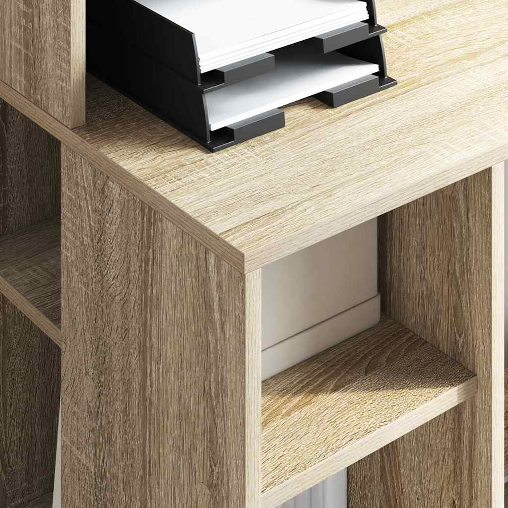 Bord med hylde Sonoma eg 90 x 48 x 101,5 cm Konstrueret træ