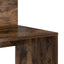 Bord med hylde Røget eg 90 x 48 x 101,5 cm Konstrueret træ
