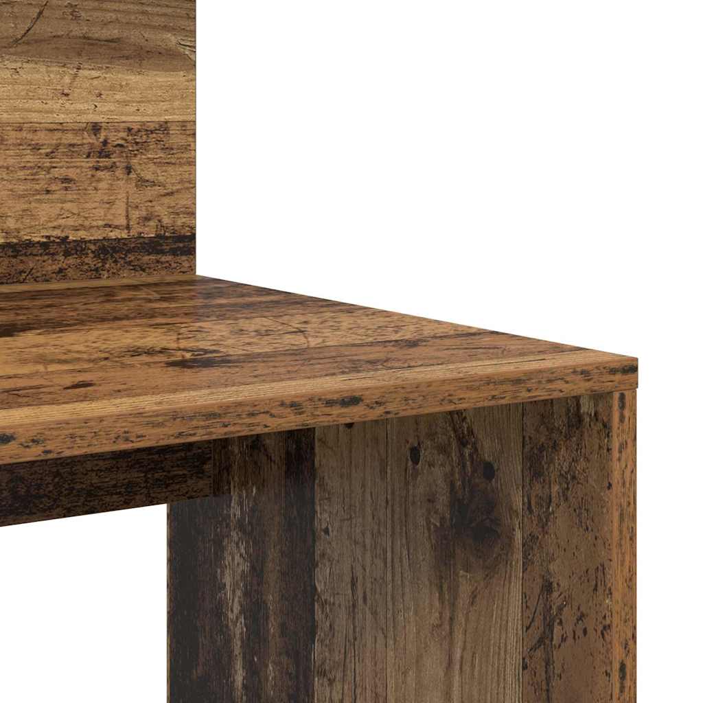 Bord med hylde Gammelt træ 90 x 48 x 101,5 cm Konstrueret træ