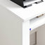 Skrivebord med Hjul Hvid 91 x 50 x 77 cm Konstrueret træ