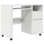 Skrivebord med Hjul Hvid 91 x 50 x 77 cm Konstrueret træ