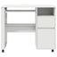 Skrivebord med Hjul Hvid 91 x 50 x 77 cm Konstrueret træ