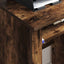Skrivebord med Hjul Røget eg 91 x 50 x 77 cm Konstrueret træ
