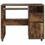 Skrivebord med Hjul Røget eg 91 x 50 x 77 cm Konstrueret træ