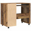 Skrivebord med Hjul Gammelt træ 91 x 50 x 77 cm Konstrueret træ