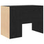 Bord med hylde Sort eg 102 x 50 x 75 cm Konstrueret træ