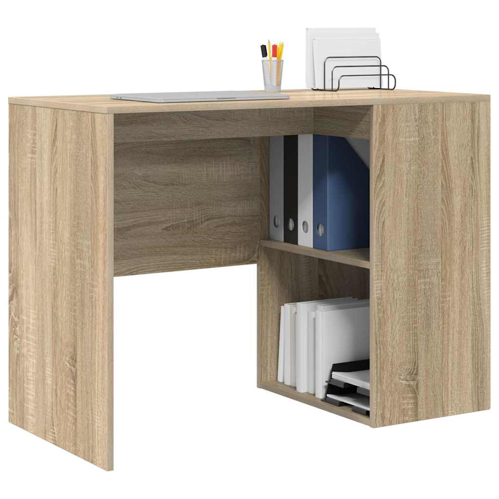 Bord med hylde Sonoma eg 102 x 50 x 75 cm Konstrueret træ
