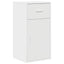 Sideboard med skuffe Hvid 38 x 34 x 75 cm