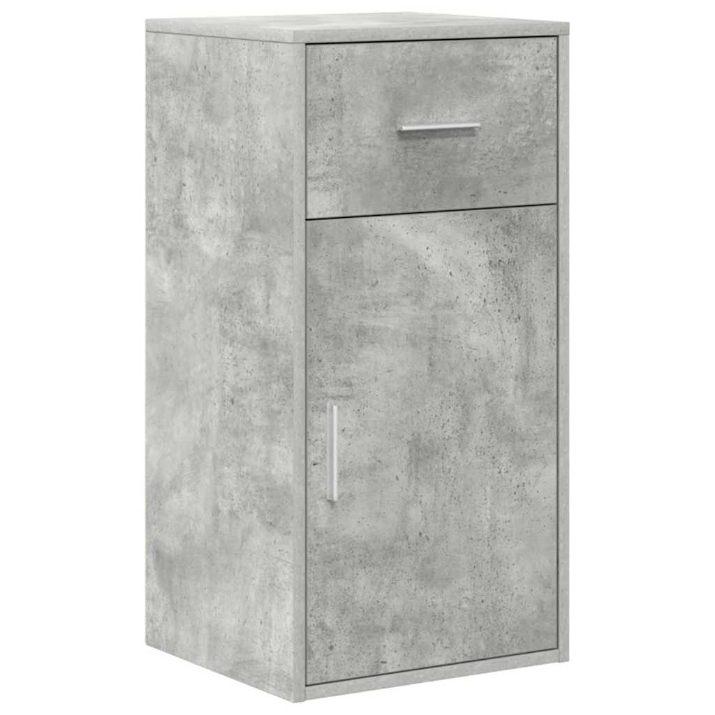 Sideboard med skuffe Beton Grå 38 x 34 x 75 cm