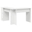 Hjørneskrivebord Hvid 140 x 113,5 x 75 cm Konstrueret træ