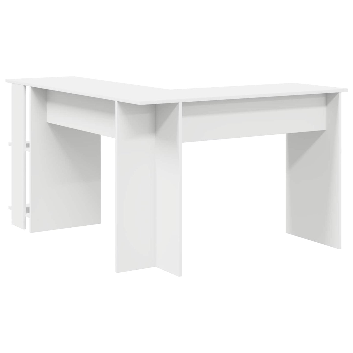 Hjørneskrivebord Hvid 140 x 113,5 x 75 cm Konstrueret træ