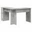 Hjørneskrivebord Beton Grå 140 x 113,5 x 75 cm Konstrueret træ