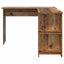Hjørneskrivebord med hylde Gammelt træ 140 x 113,5 x 75 cm