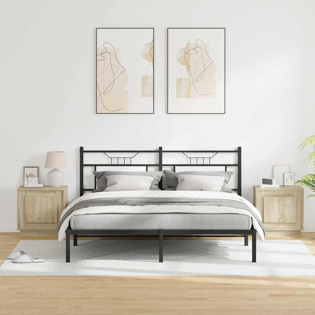 Natskab 2 pcs Sonoma eg 44 x 34,5 x 45 cm Konstrueret træ