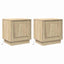 Natskab 2 pcs Sonoma eg 44 x 34,5 x 45 cm Konstrueret træ