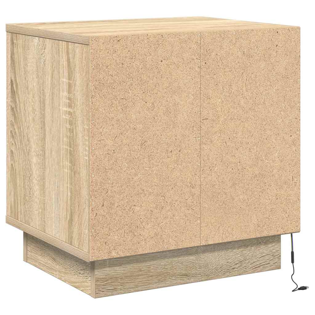 Natskab 2 pcs Sonoma eg 44 x 34,5 x 45 cm Konstrueret træ