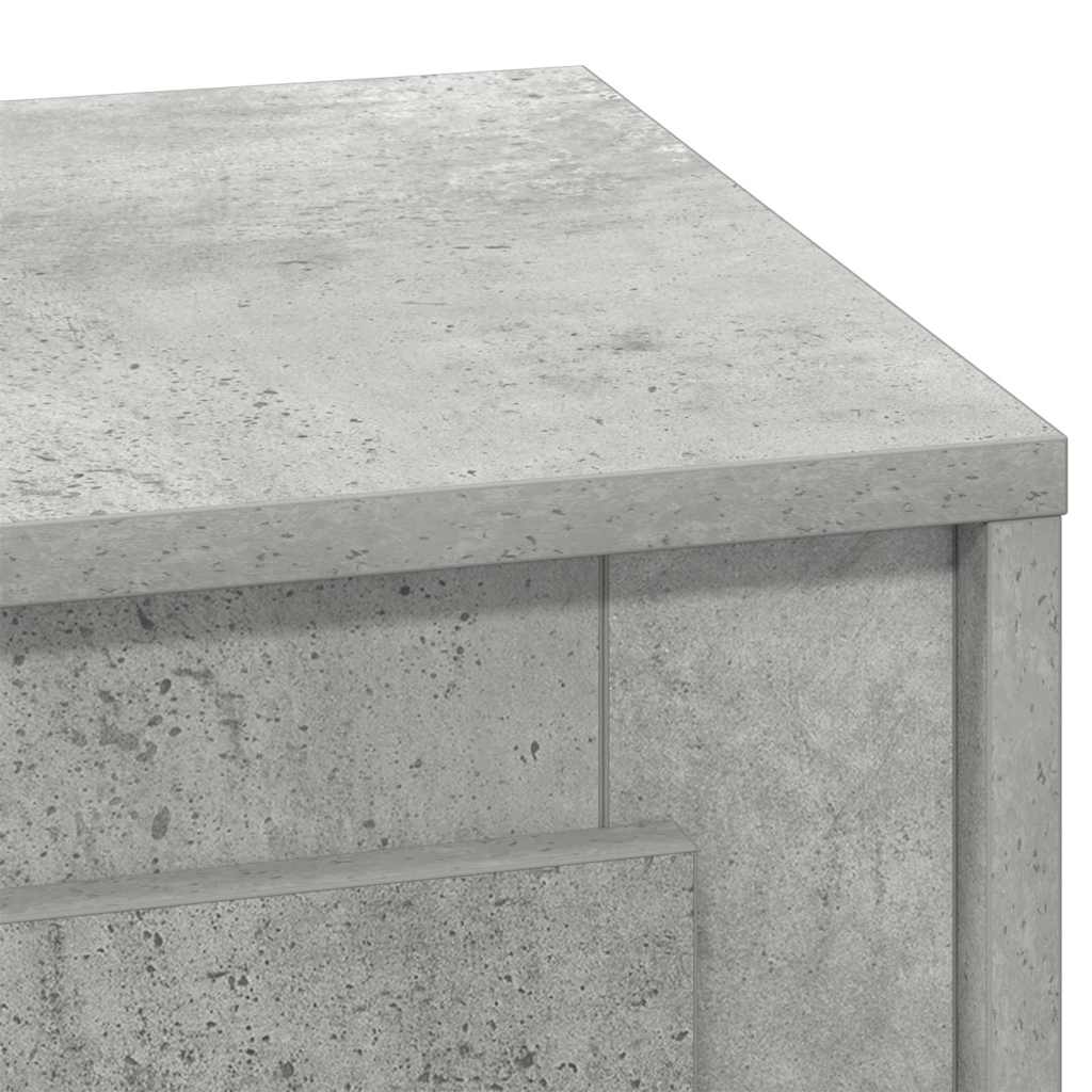 Natskab 2 pcs Beton Grå 44 x 34,5 x 45 cm Konstrueret træ