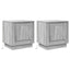 Natskab 2 pcs Grå 44 x 34,5 x 45 cm Konstrueret træ