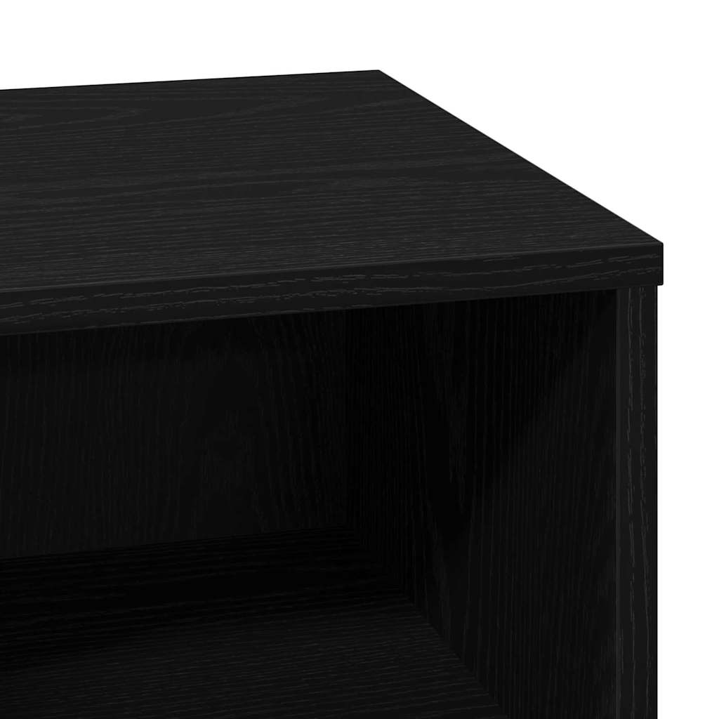 Natskab med skuffe Sort eg 50 x 34,5 x 50 cm. Konstrueret træ