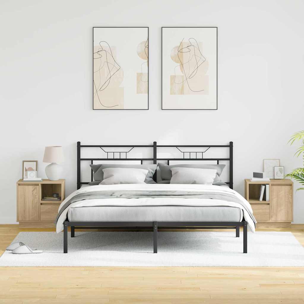 Natskab 2 pcs Sonoma eg 50 x 34,5 x 50 cm. Konstrueret træ