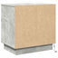 Natskab 2 pcs Beton Grå 50 x 34,5 x 50 cm. Konstrueret træ
