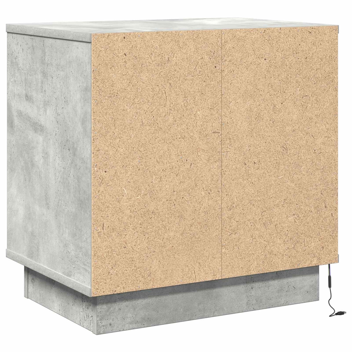 Natskab 2 pcs Beton Grå 50 x 34,5 x 50 cm. Konstrueret træ