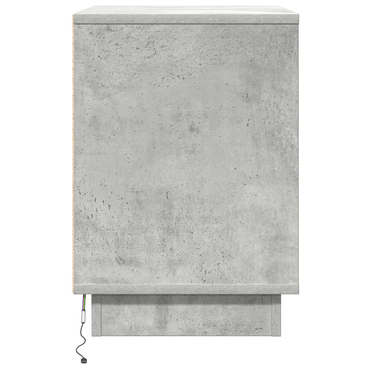 Natskab 2 pcs Beton Grå 50 x 34,5 x 50 cm. Konstrueret træ