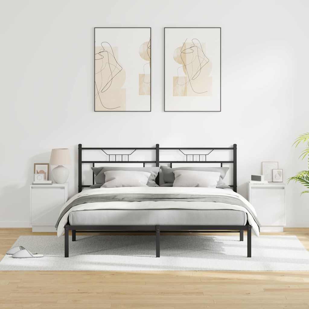 Natskab 2 pcs Hvid 39 x 34,5 x 50 cm Konstrueret træ