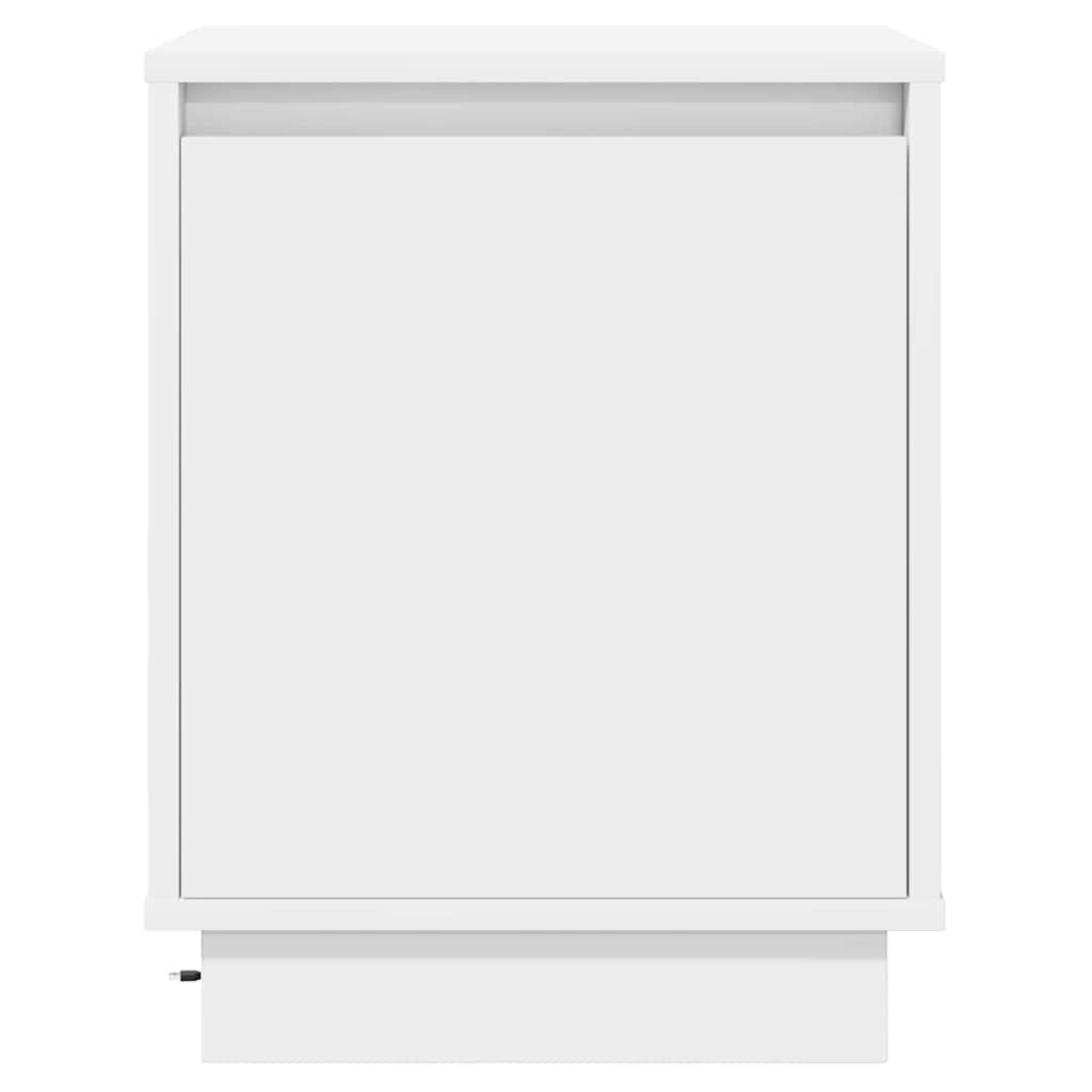 Natskab 2 pcs Hvid 39 x 34,5 x 50 cm Konstrueret træ
