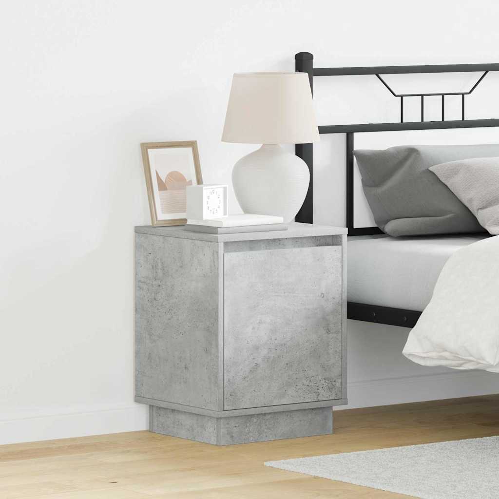Natskab 2 pcs Beton Grå 39 x 34,5 x 50 cm Konstrueret træ billede