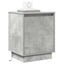 Natskab 2 pcs Beton Grå 39 x 34,5 x 50 cm Konstrueret træ