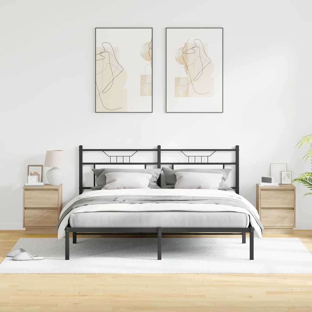 Natskab 2 pcs Sonoma eg 39 x 34,5 x 50 cm Konstrueret træ