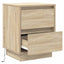Natskab 2 pcs Sonoma eg 39 x 34,5 x 50 cm Konstrueret træ