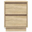 Natskab 2 pcs Sonoma eg 39 x 34,5 x 50 cm Konstrueret træ