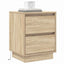 Natskab 2 pcs Sonoma eg 39 x 34,5 x 50 cm Konstrueret træ