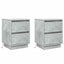 Natskab 2 pcs Beton Grå 39 x 34,5 x 50 cm Konstrueret træ