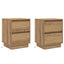 Natskab 2 pcs Artisan Egetræ 39 x 34,5 x 50 cm Konstrueret træ