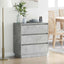 Natskab med skuffe Beton Grå 71 x 34,5 x 75 cm Konstrueret træ