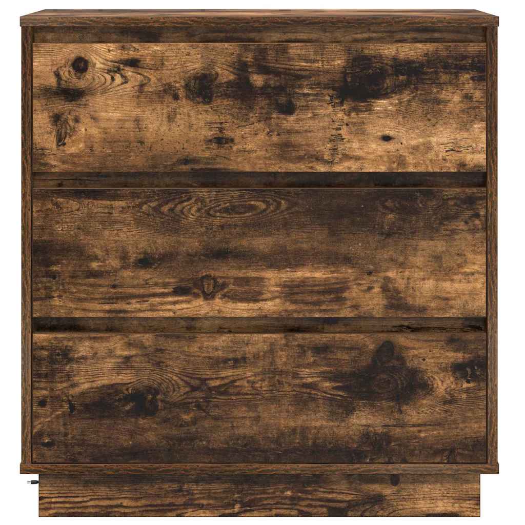 Natskab med skuffe Røget eg 71 x 34,5 x 75 cm Konstrueret træ