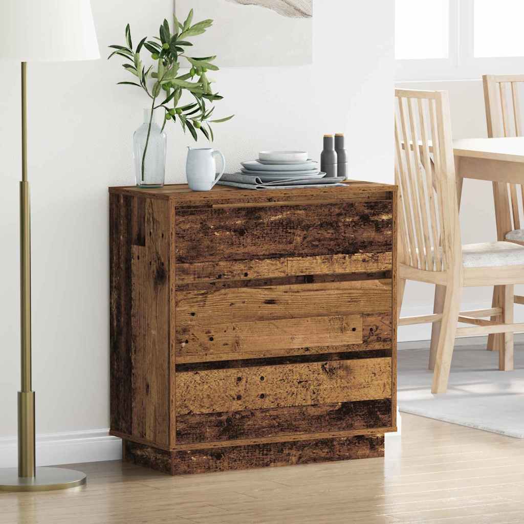 Natskab Gammelt træ 71 x 34,5 x 75 cm Konstrueret træ billede