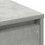 LED Sideboard Betongrå 71 x 34,5 x 75 cm Konstrueret træ