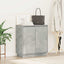 LED Sideboard Betongrå 71 x 34,5 x 75 cm Konstrueret træ