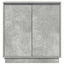 LED Sideboard Betongrå 71 x 34,5 x 75 cm Konstrueret træ